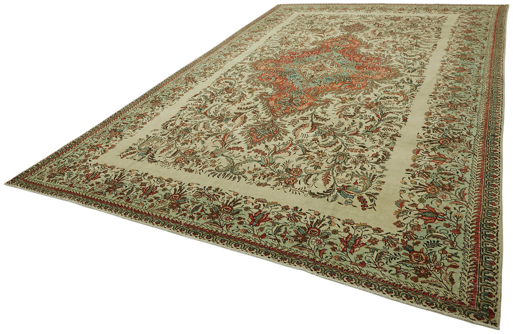 Beige vintage Persian rug 47180, 3.06 x 4.82 metres – photograph 3
