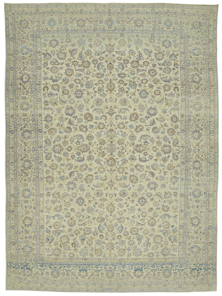 Beige vintage Persian rug 47501, 2.80 x 3.86 metres – full rug