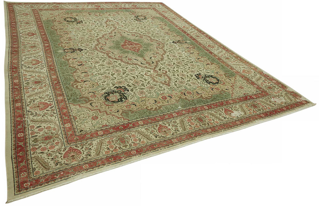 Beige vintage Persian rug 47506, 2.94 x 3.85 metres – photograph 2