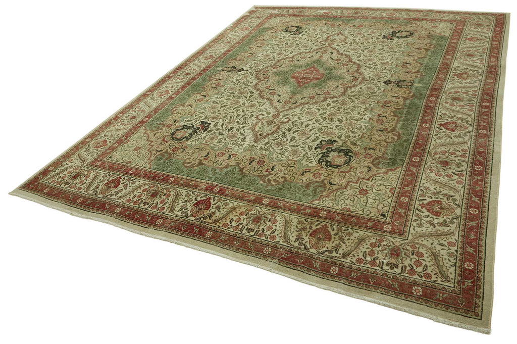 Beige vintage Persian rug 47506, 2.94 x 3.85 metres – photograph 3