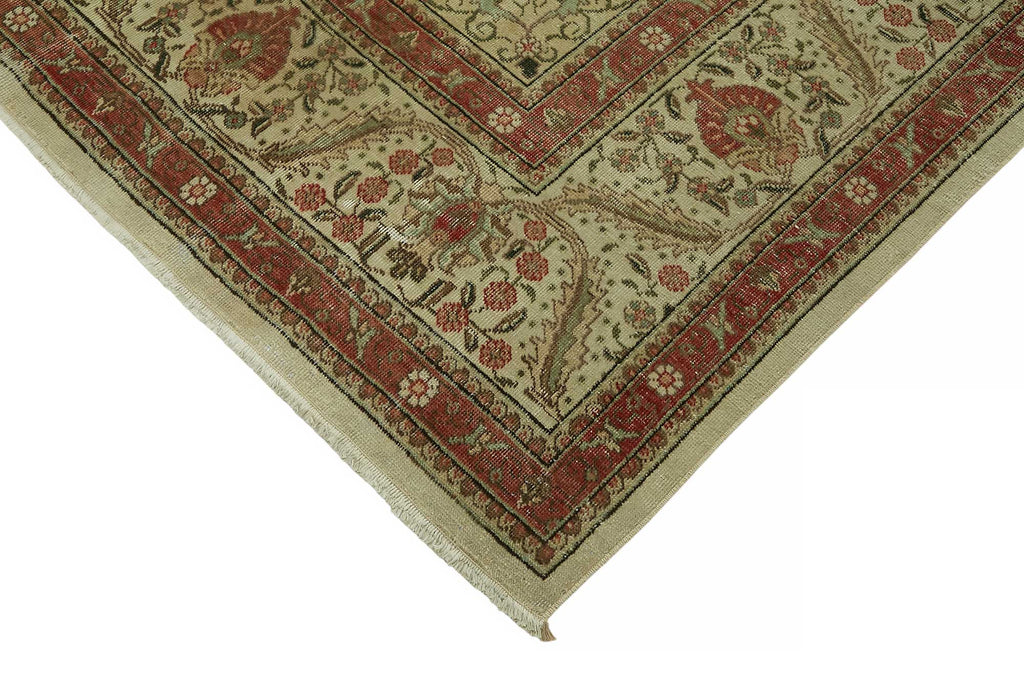Beige vintage Persian rug 47506, 2.94 x 3.85 metres – photograph 4