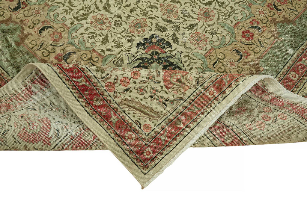 Beige vintage Persian rug 47506, 2.94 x 3.85 metres – photograph 6