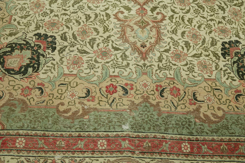 Beige vintage Persian rug 47506, 2.94 x 3.85 metres – photograph 10