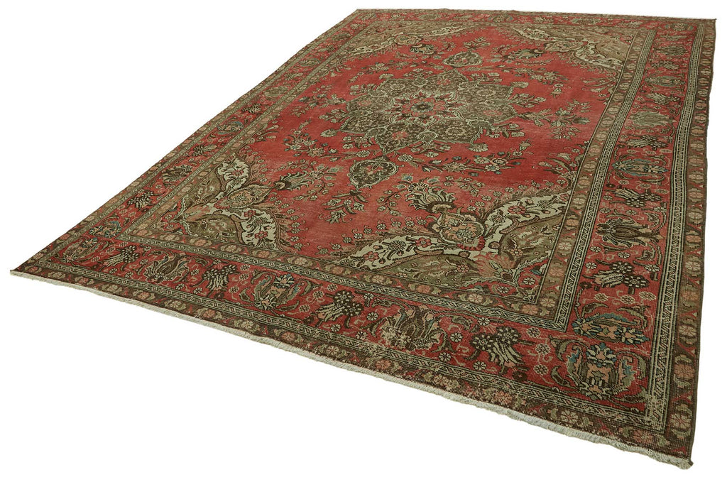 Beige vintage Persian rug 47510, 3.07 x 4.12 metres – photograph 3