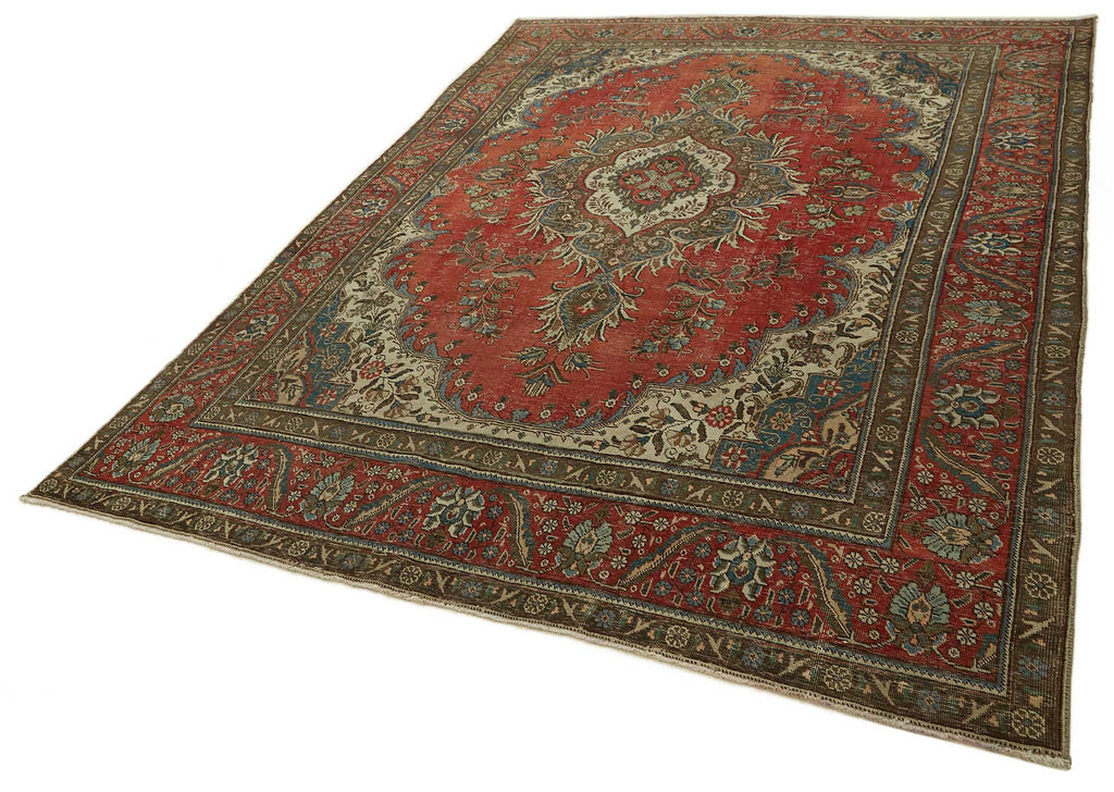 Beige vintage Persian rug 47516, 2.62 x 3.72 metres – photograph 3