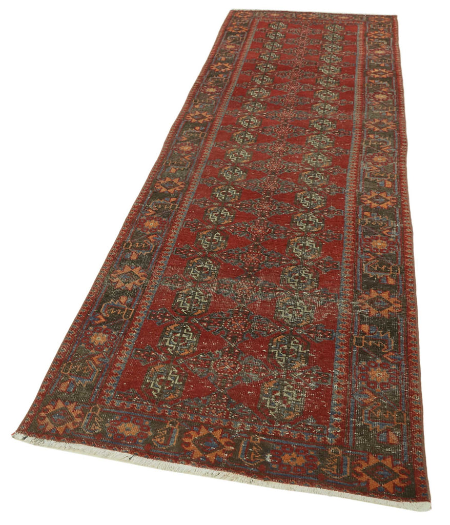 Red vintage Persian rug 47532, 1.00 x 3.20 metres – photograph 3