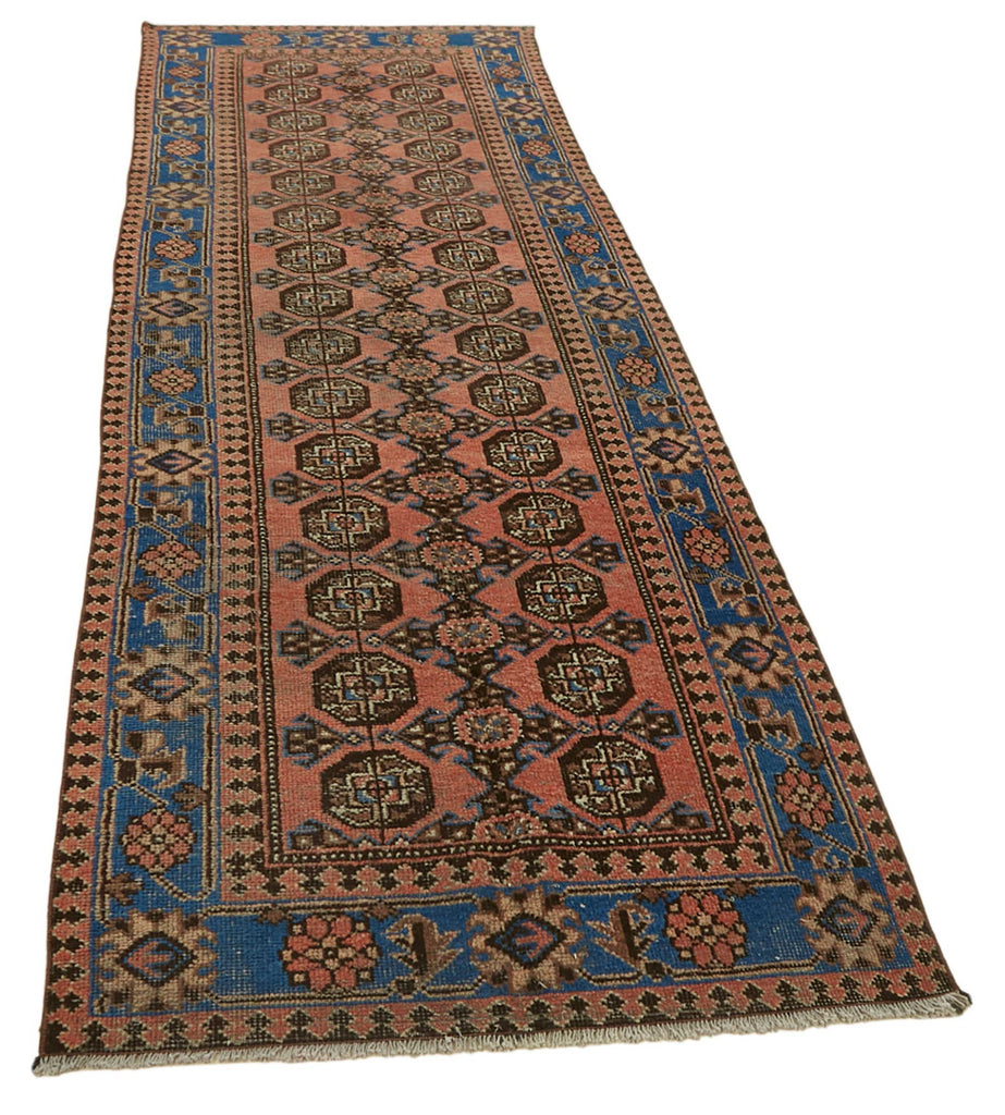 Red vintage Persian rug 47539, 1.05 x 3.27 metres – photograph 2