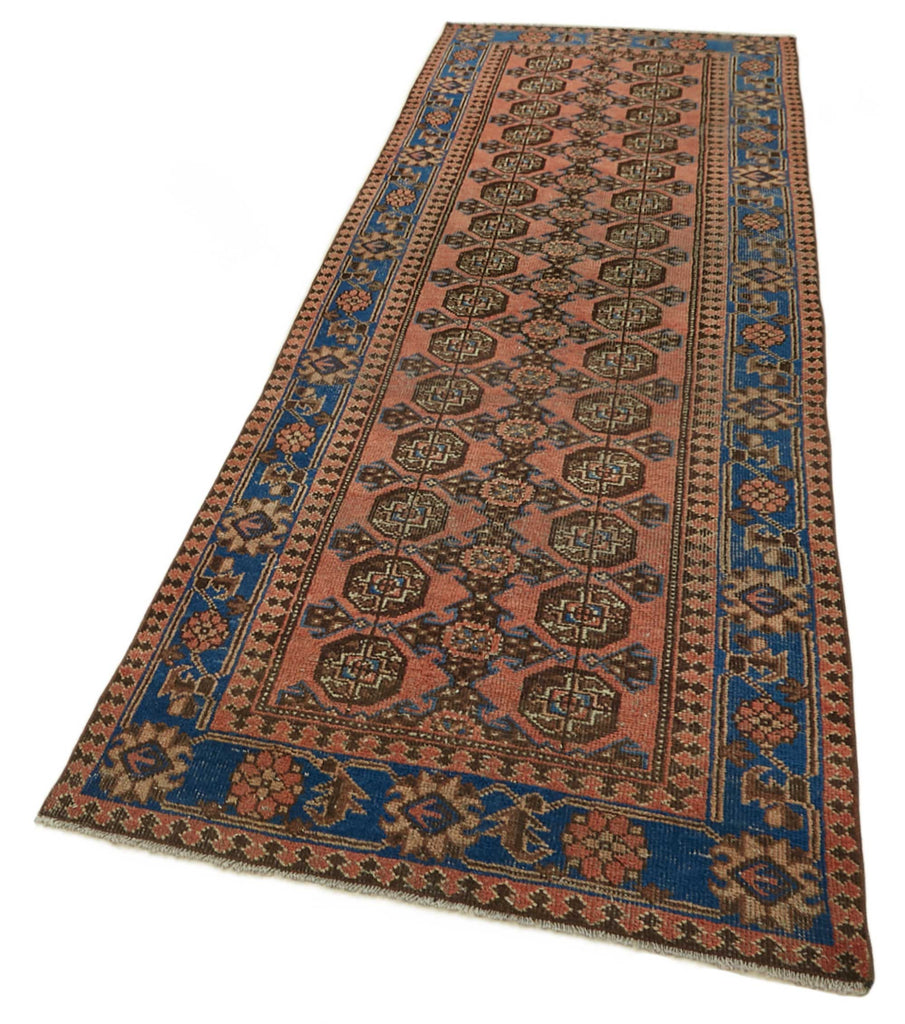 Red vintage Persian rug 47539, 1.05 x 3.27 metres – photograph 3