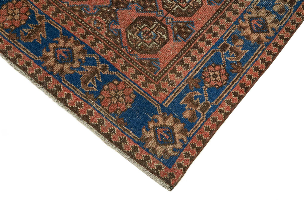Red vintage Persian rug 47539, 1.05 x 3.27 metres – photograph 4