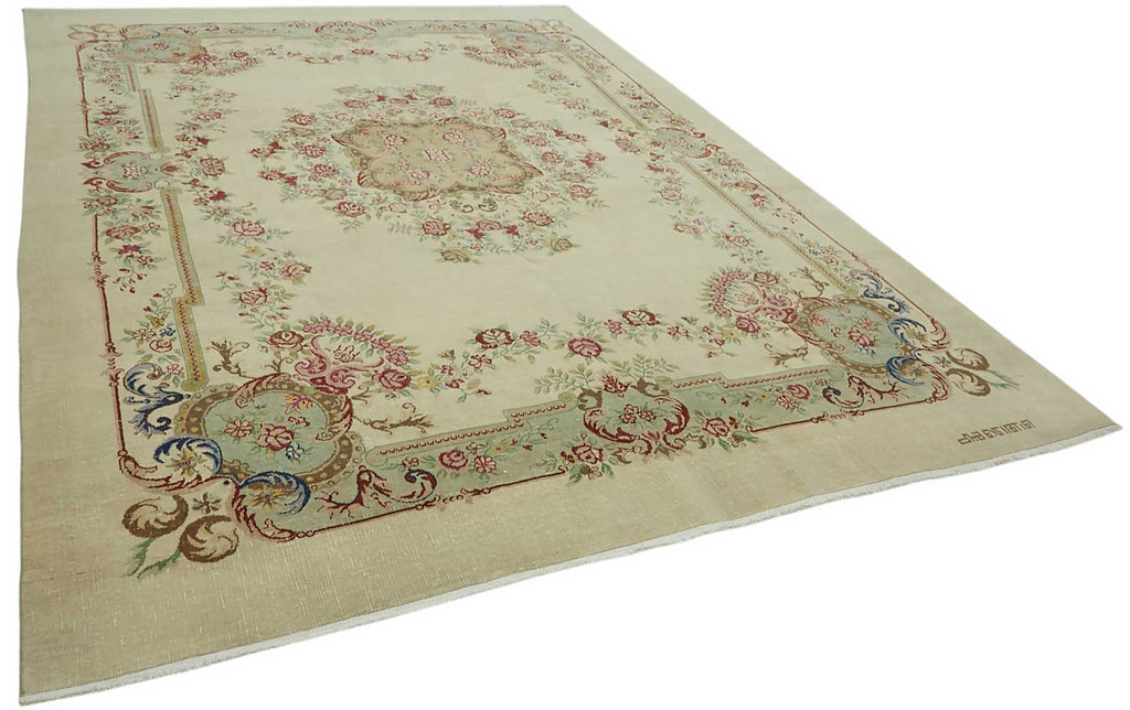 Beige vintage Persian rug 47671, 2.86 x 4.00 metres – photograph 2