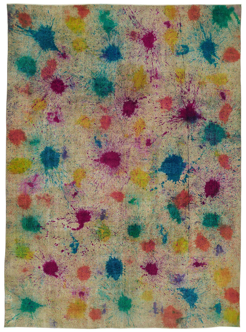 Multicolor vintage Persian rug 47675, 2.84 x 3.92 metres – full rug