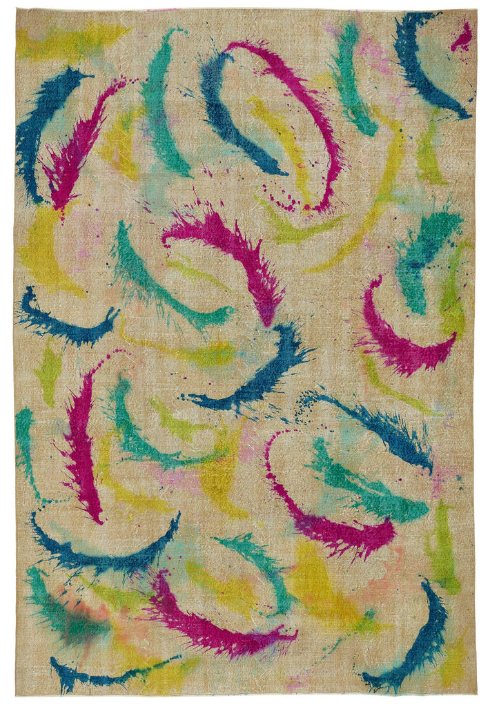 Multicolor vintage Persian rug 47677, 2.57 x 3.75 metres – full rug