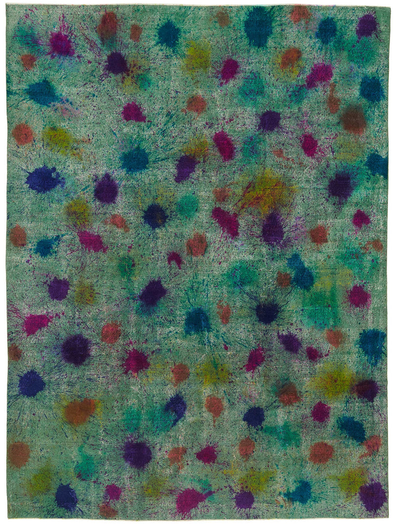 Multicolor vintage Persian rug 47678, 2.92 x 3.85 metres – full rug