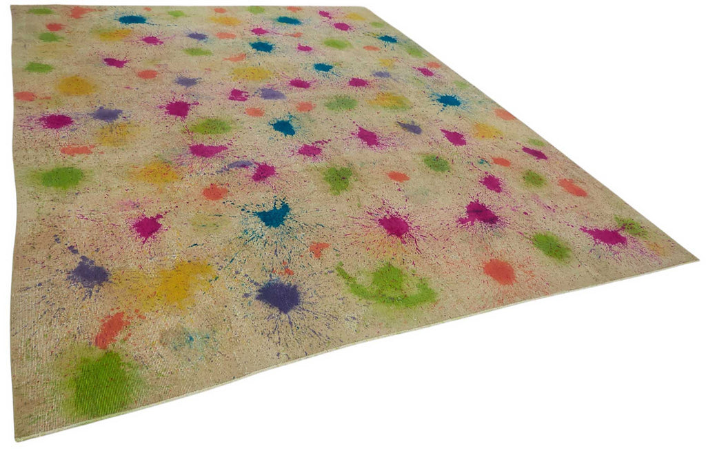 Multicolor vintage Persian rug 47679, 3.00 x 3.76 metres – photograph 2