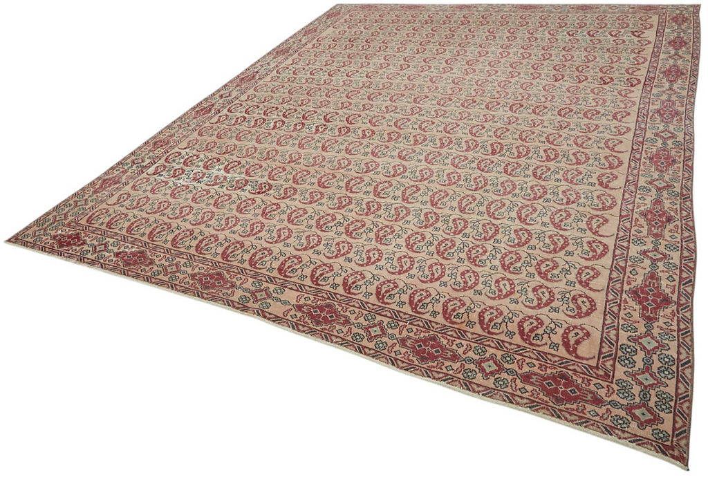 Red vintage Persian rug 47681, 2.87 x 3.63 metres – photograph 3