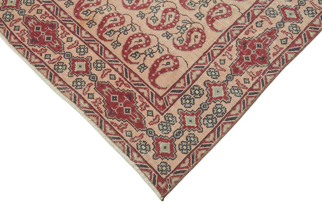 Red vintage Persian rug 47681, 2.87 x 3.63 metres – photograph 4