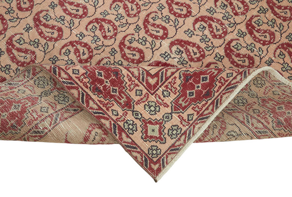 Red vintage Persian rug 47681, 2.87 x 3.63 metres – photograph 6
