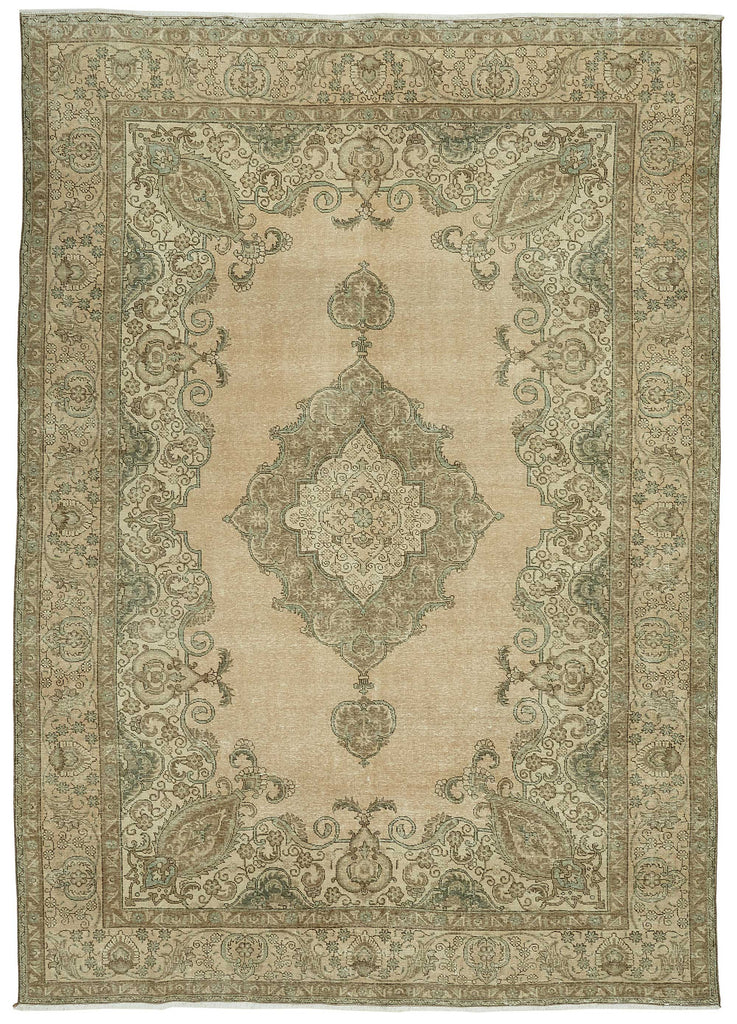Beige vintage Persian rug 47686, 2.55 x 3.62 metres – full rug