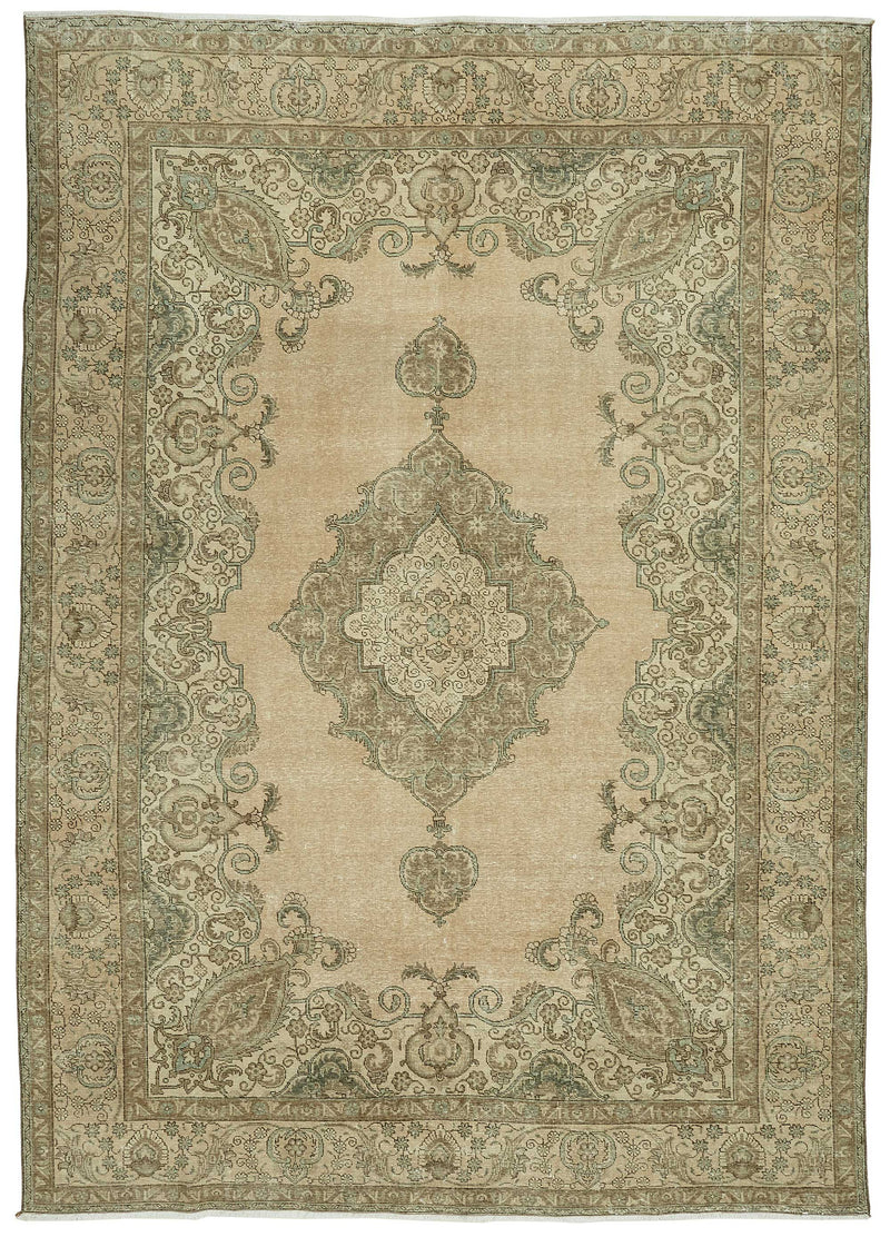 Beige vintage Persian rug 47686, 2.55 x 3.62 metres – full rug