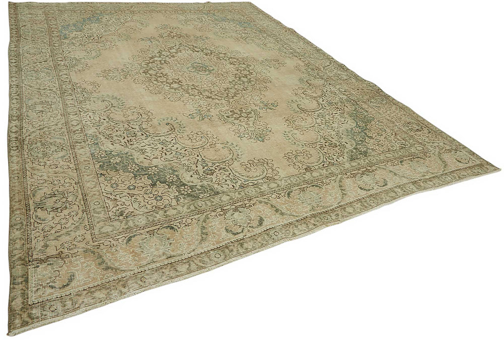 Beige vintage Persian rug 47688, 2.93 x 3.88 metres – photograph 2
