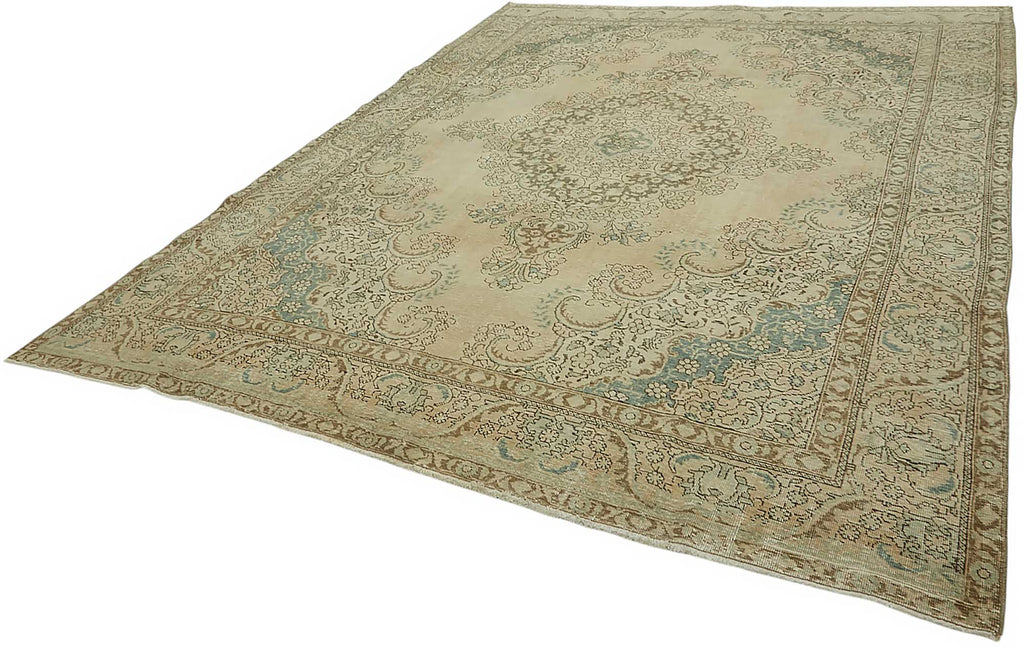 Beige vintage Persian rug 47688, 2.93 x 3.88 metres – photograph 3