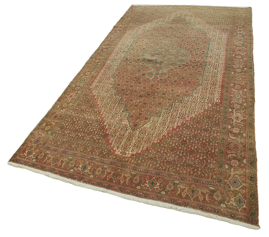 Beige vintage Persian rug 47871, 1.52 x 3.32 metres – photograph 3