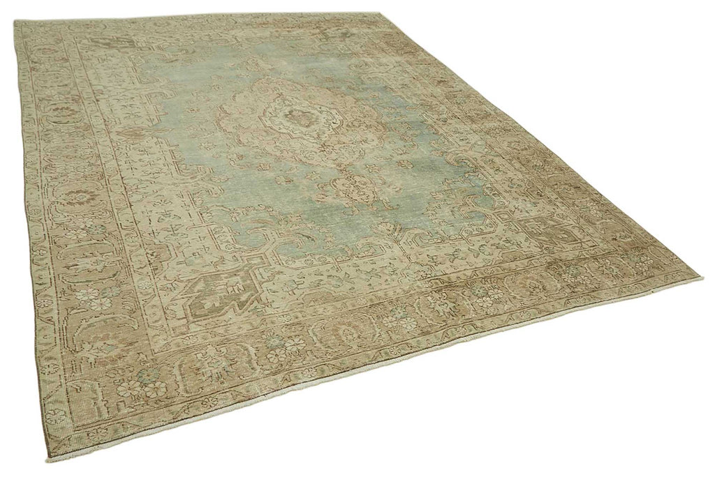 Beige vintage Persian rug 47874, 2.94 x 3.81 metres – photograph 2