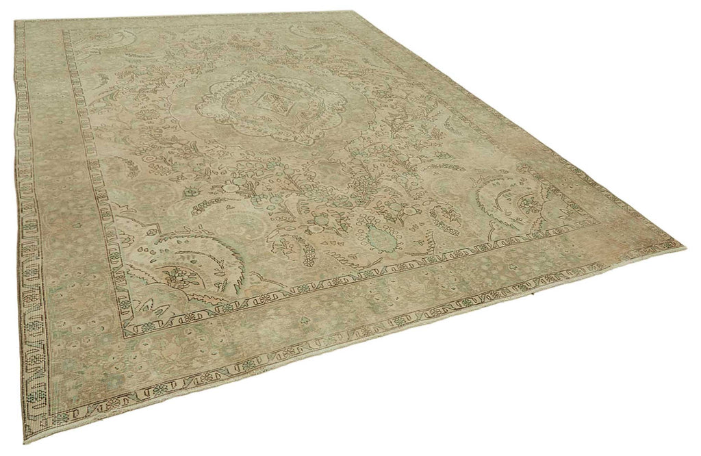 Beige vintage Persian rug 47875, 2.90 x 3.88 metres – photograph 2