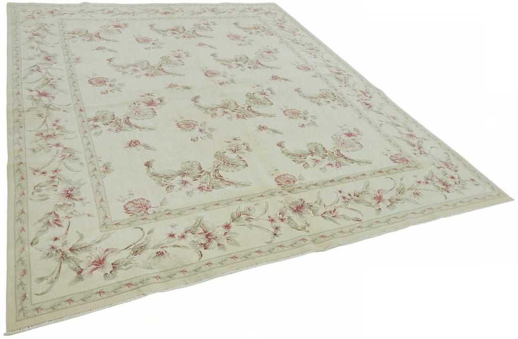 Beige vintage Persian rug 49218, 2.37 x 3.01 metres – photograph 2