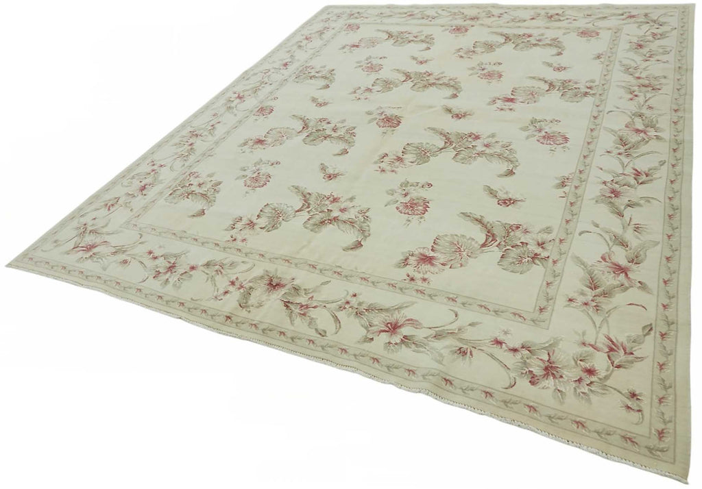 Beige vintage Persian rug 49218, 2.37 x 3.01 metres – photograph 3
