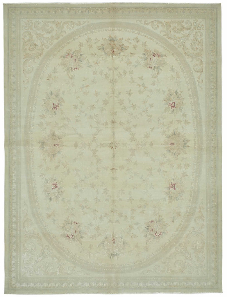 Beige vintage Persian rug 49220, 2.58 x 3.41 metres – full rug