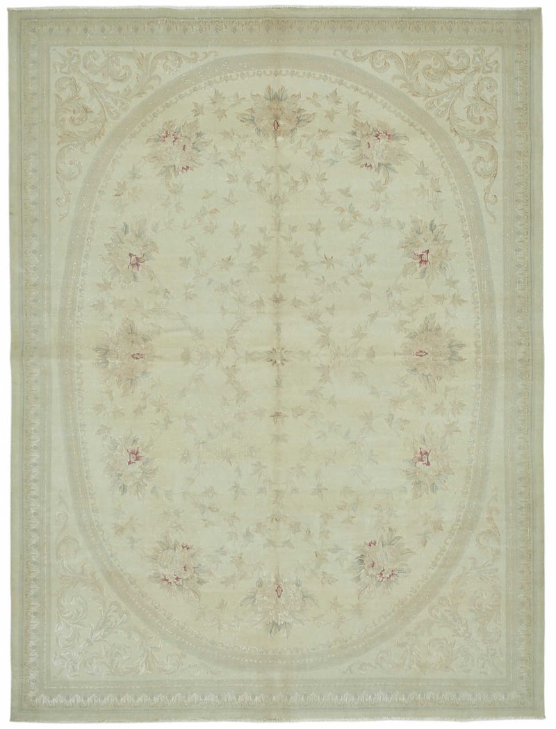 Beige vintage Persian rug 49220, 2.58 x 3.41 metres – full rug
