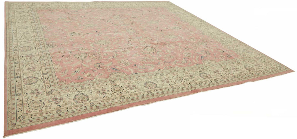 Beige vintage Persian rug 49224, 3.60 x 3.62 metres – photograph 2