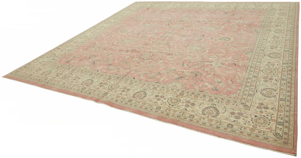 Beige vintage Persian rug 49224, 3.60 x 3.62 metres – photograph 3