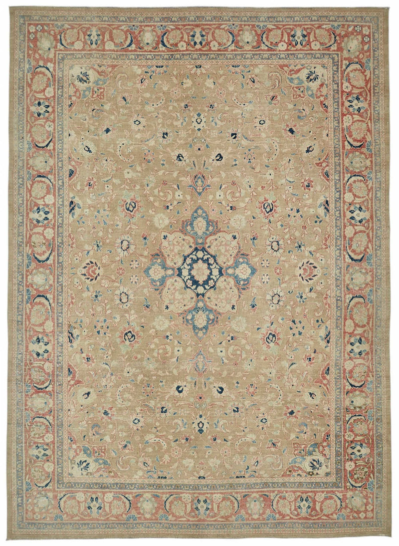 Beige vintage Persian rug 49228, 2.70 x 3.84 metres – full rug