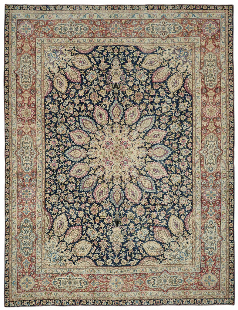 Beige vintage Persian rug 49229, 2.87 x 3.77 metres – full rug