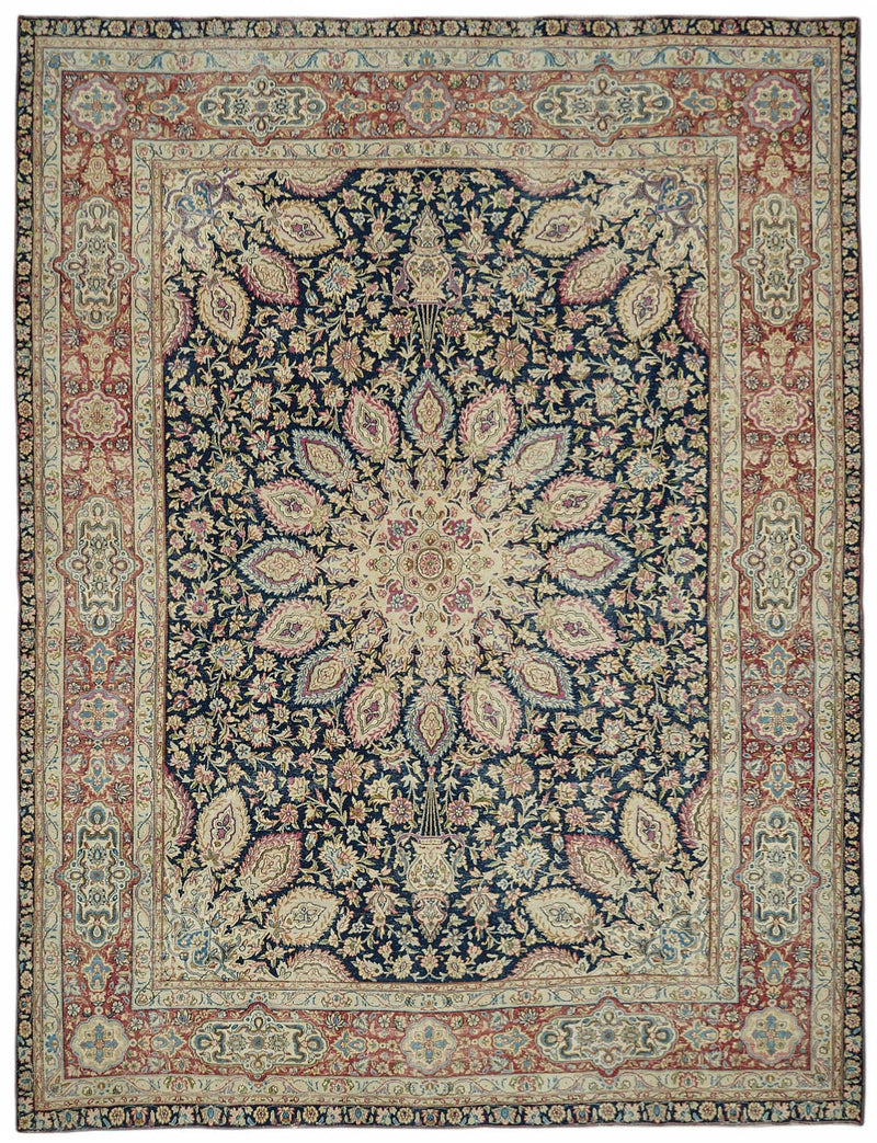 Beige vintage Persian rug 49229, 2.87 x 3.77 metres – full rug