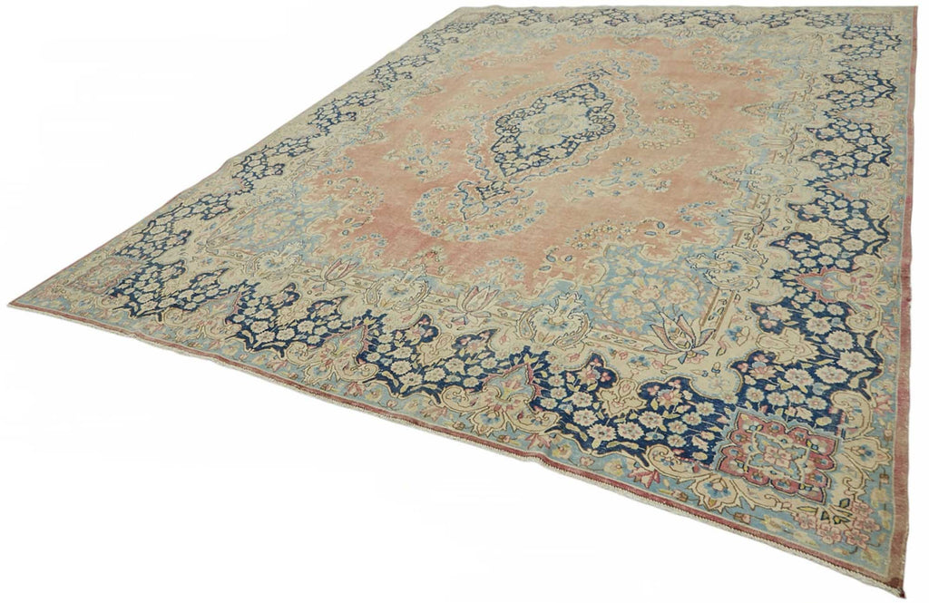 Beige vintage Persian rug 49236, 2.98 x 3.83 metres – photograph 3