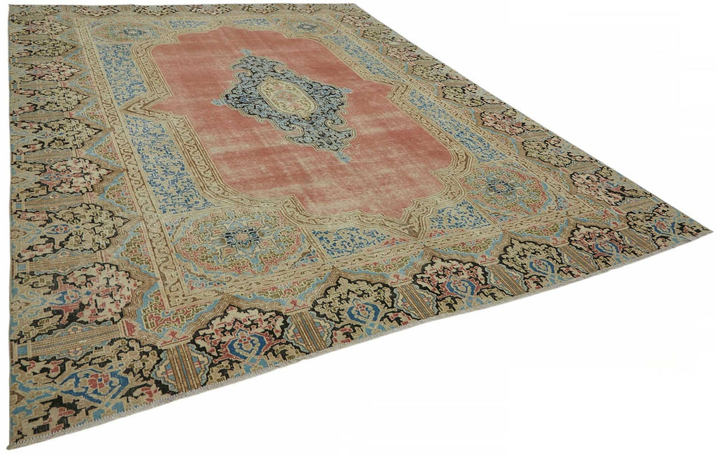 Beige vintage Persian rug 49237, 2.70 x 3.62 metres – photograph 2