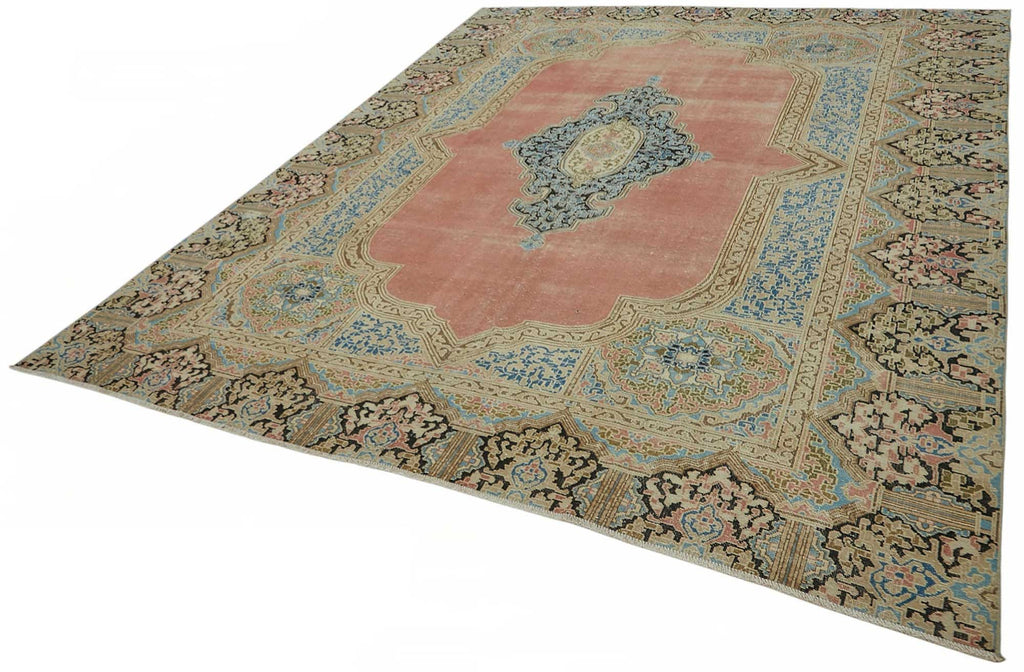 Beige vintage Persian rug 49237, 2.70 x 3.62 metres – photograph 3