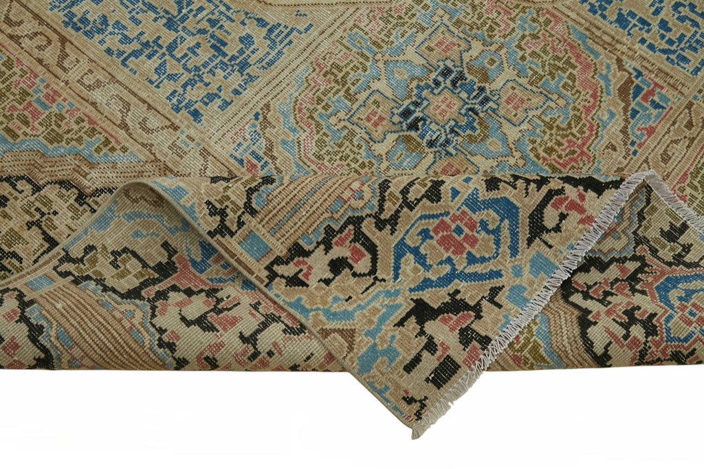 Beige vintage Persian rug 49237, 2.70 x 3.62 metres – photograph 6