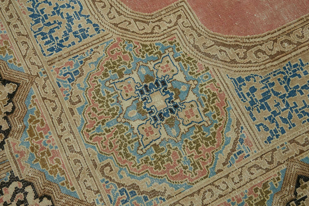 Beige vintage Persian rug 49237, 2.70 x 3.62 metres – photograph 9