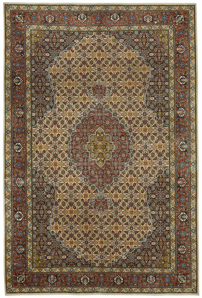 Beige vintage Persian rug 49240, 1.97 x 2.97 metres – full rug