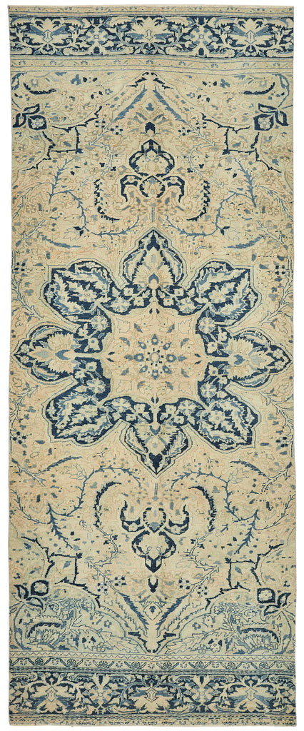 Beige vintage Persian rug 49438, 1.60 x 4.03 metres – full rug