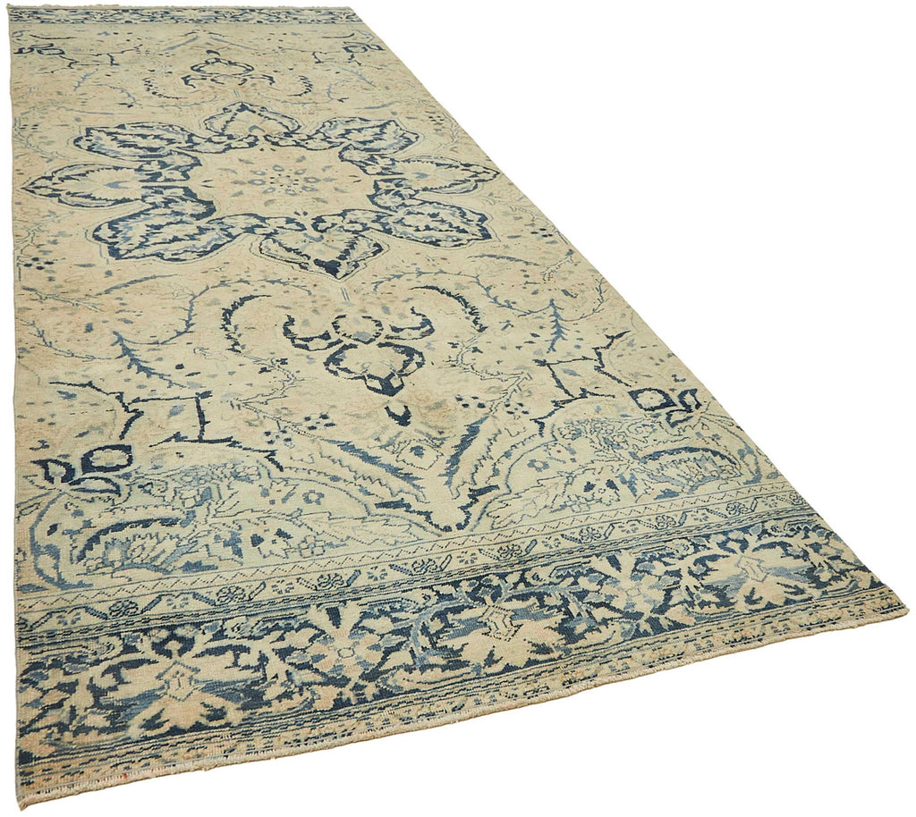 Beige vintage Persian rug 49438, 1.60 x 4.03 metres – photograph 2