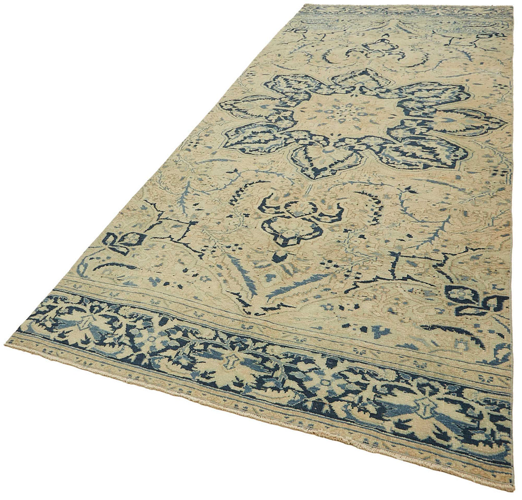 Beige vintage Persian rug 49438, 1.60 x 4.03 metres – photograph 3