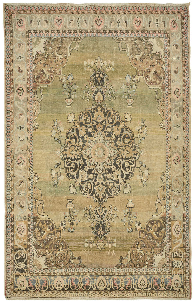 Beige vintage Persian rug 49439, 2.00 x 3.10 metres – full rug