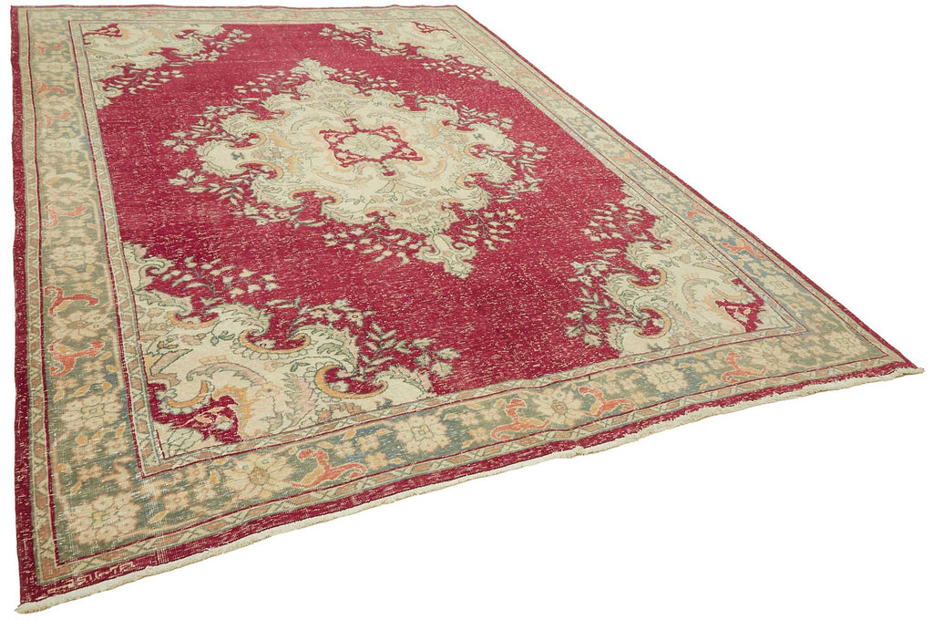Beige vintage Persian rug 49448, 2.44 x 3.31 metres – photograph 2