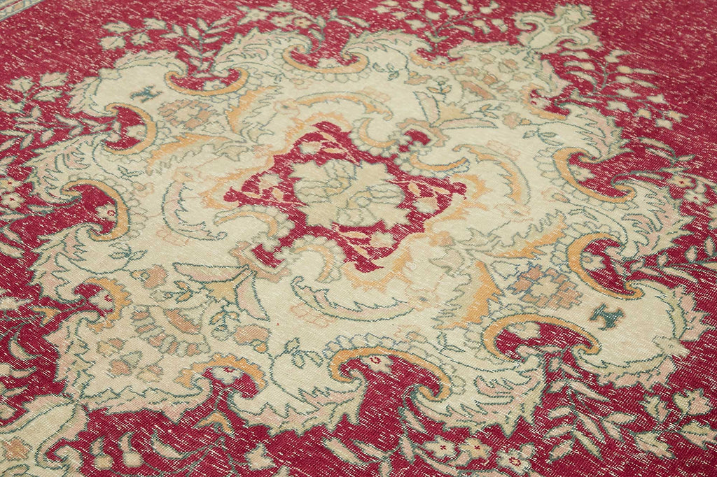 Beige vintage Persian rug 49448, 2.44 x 3.31 metres – photograph 5
