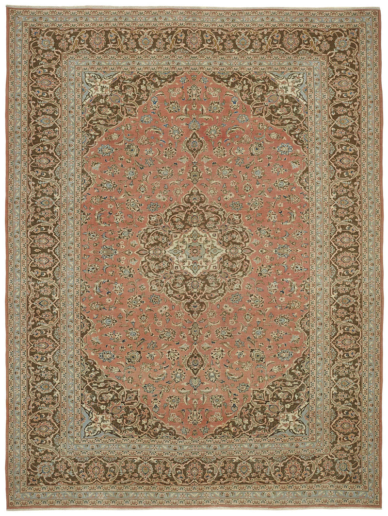 Beige vintage Persian rug 49450, 2.98 x 3.94 metres – full rug